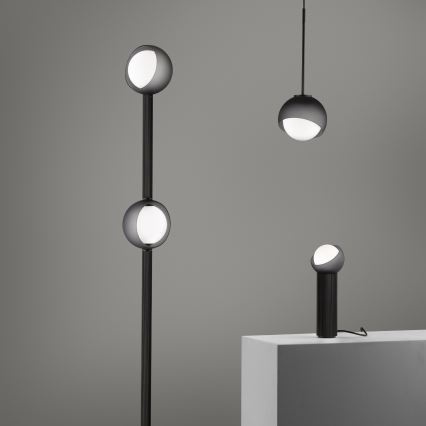Ideal Lux - Karājoša griestu lampa BLOOM 1xE27/42W/230V Ø 30 cm melna
