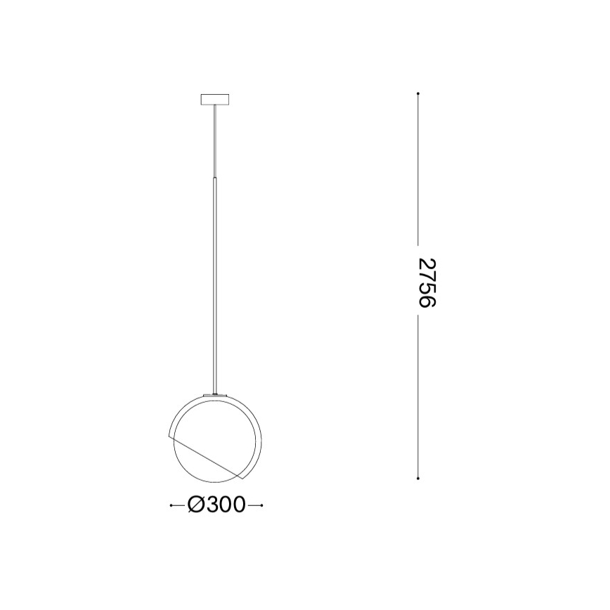 Ideal Lux - Karājoša griestu lampa BLOOM 1xE27/42W/230V Ø 30 cm melna