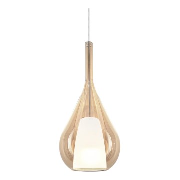 Ideal Lux - Karājoša lustra uz kabeļa KALIQUE 1xE27/42W/230V Ø 18 cm, dūmakaini bēšā krāsā