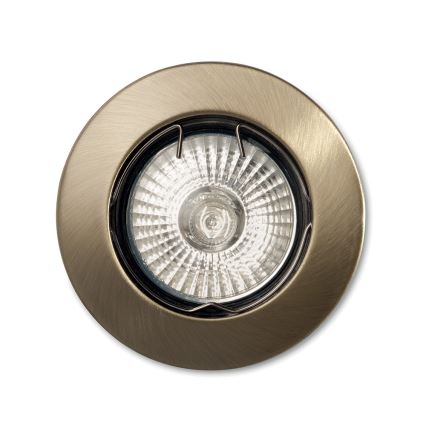 Ideal Lux - Komplekts 3x iebūvējami griestu lukturi JAZZ 1xGU10/50W/230V, diametrs 7,7 cm, bronzas krāsā