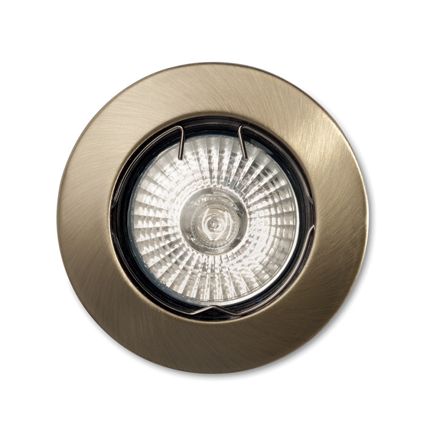 Ideal Lux - Komplekts 3x iebūvējami griestu lukturi JAZZ 1xGU10/50W/230V, diametrs 7,7 cm, bronzas krāsā