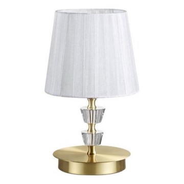 Ideal Lux - Kristāla galda lampa PEGASO 1xE14/28W/230V zelta krāsā