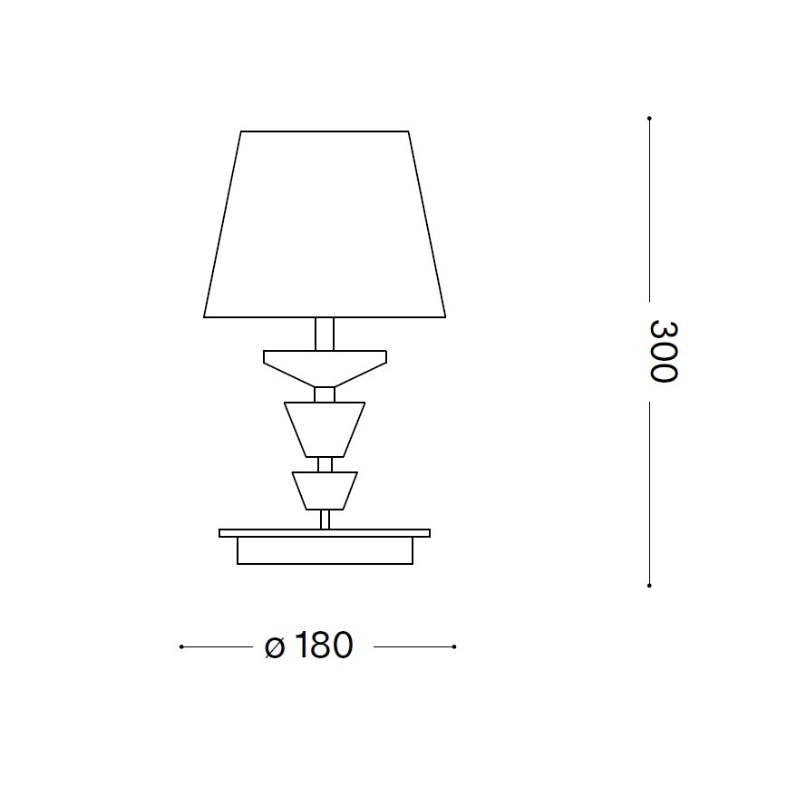 Ideal Lux - Kristāla galda lampa PEGASO 1xE14/28W/230V zelta krāsā