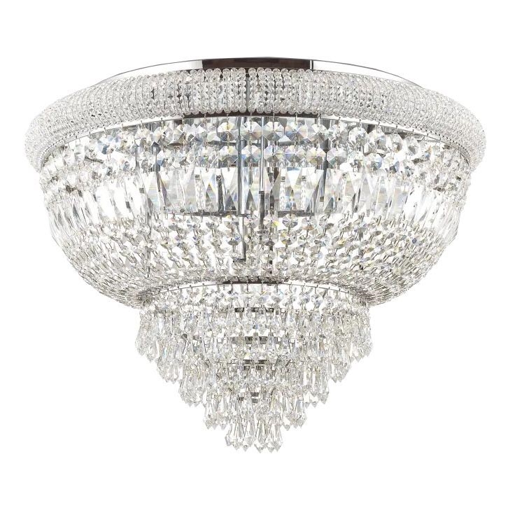 Ideal Lux - Kristāla griestu lampa DUBAI 24xE14/28W/230V d. 78 cm spīdīgi hromēts