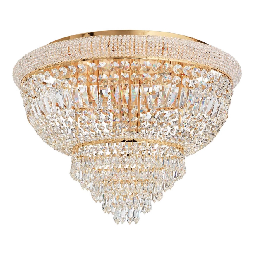 Ideal Lux - Kristāla griestu lampa DUBAI 24xE14/28W/230V d. 78 cm zelta