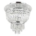 Ideal Lux - Kristāla griestu lampa DUBAI 3xE14/28W/230V d. 32 cm spīdīgi hromēts