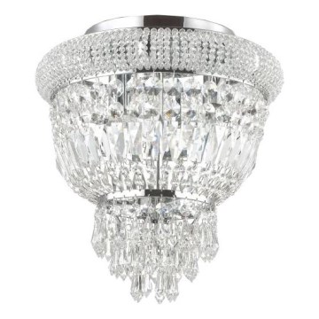 Ideal Lux - Kristāla griestu lampa DUBAI 3xE14/28W/230V d. 32 cm spīdīgi hromēts