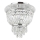 Ideal Lux - Kristāla griestu lampa DUBAI 3xE14/28W/230V d. 32 cm spīdīgi hromēts