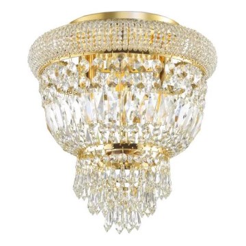 Ideal Lux - Kristāla griestu lampa DUBAI 3xE14/28W/230V d. 32 cm zelta