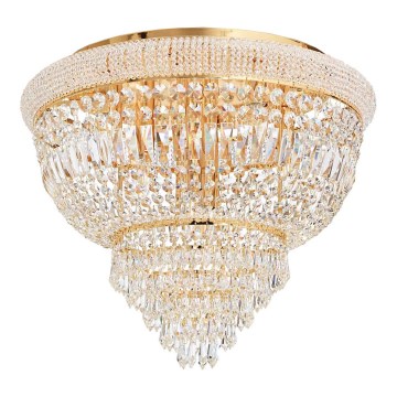 Ideal Lux - Kristāla griestu lampa DUBAI 6xE14/28W/230V d. 52 cm zelta