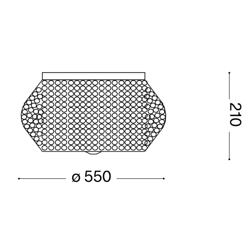 Ideal Lux - Kristāla griestu lampa PASHA 10xE14/40W/230V d. 55 cm zelta