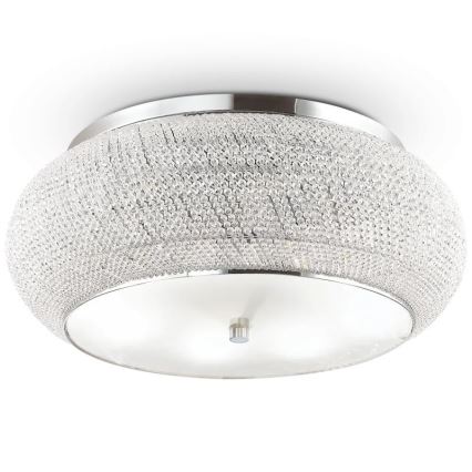 Ideal Lux - Kristāla griestu lampa PASHA 14xE14/40W/230V d. 65 spīdīgi hromēts
