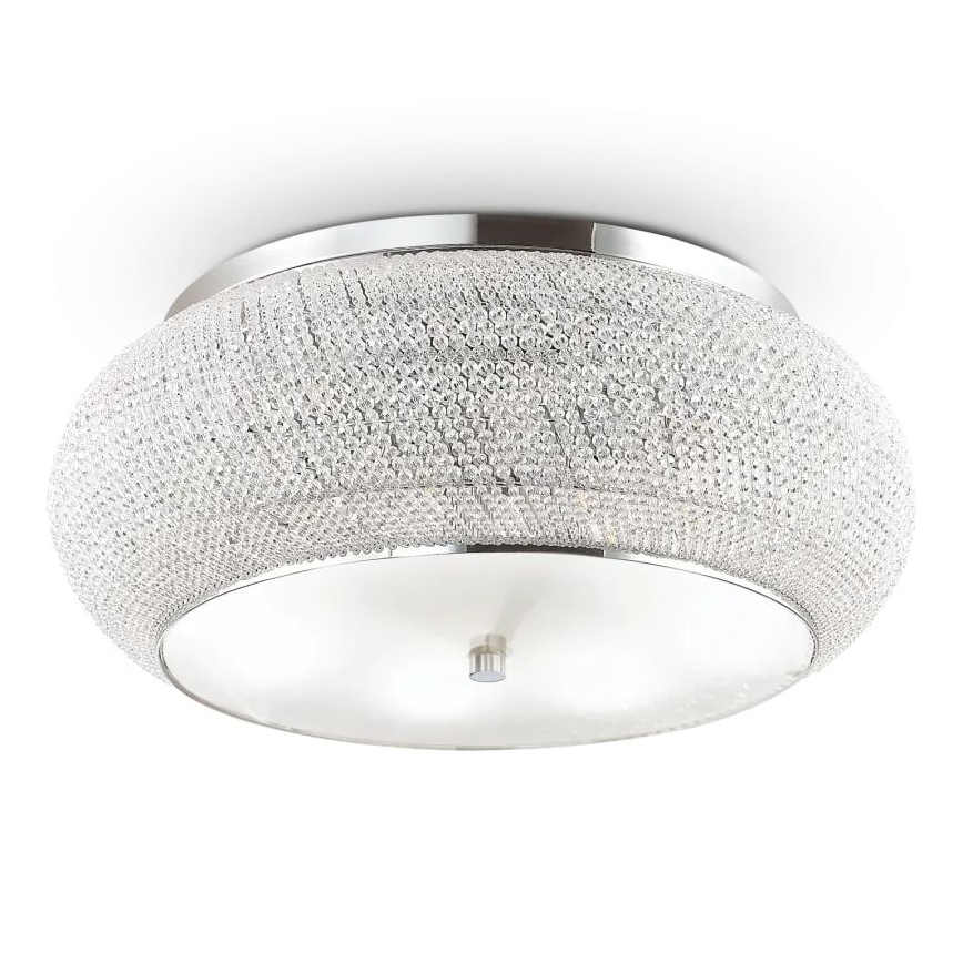 Ideal Lux - Kristāla griestu lampa PASHA 14xE14/40W/230V d. 65 spīdīgi hromēts