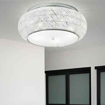 Ideal Lux - Kristāla griestu lampa PASHA 14xE14/40W/230V d. 65 spīdīgi hromēts
