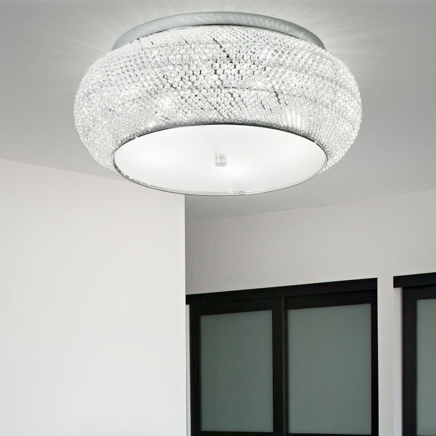 Ideal Lux - Kristāla griestu lampa PASHA 14xE14/40W/230V d. 65 spīdīgi hromēts