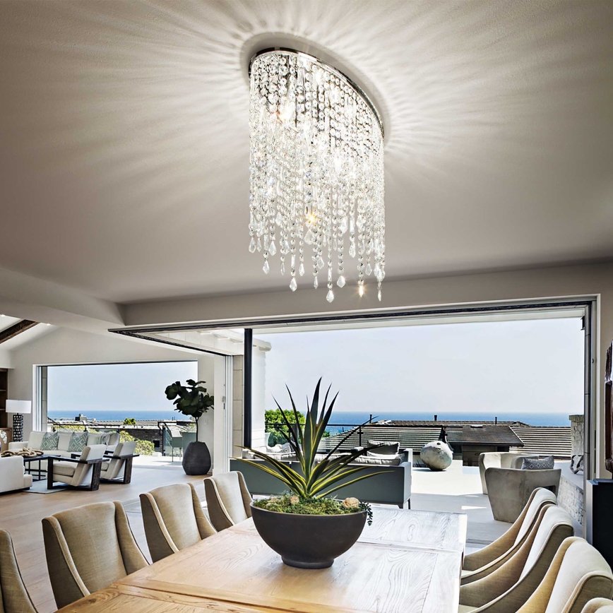 Ideal Lux - Kristāla griestu lampa RAIN 3xE14/40W/230V spīdīgs hroms