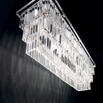 Ideal Lux - Kristāla lustra ar auklu MARTINEZ 8xE14/40W/230V spīdīgi hromēts