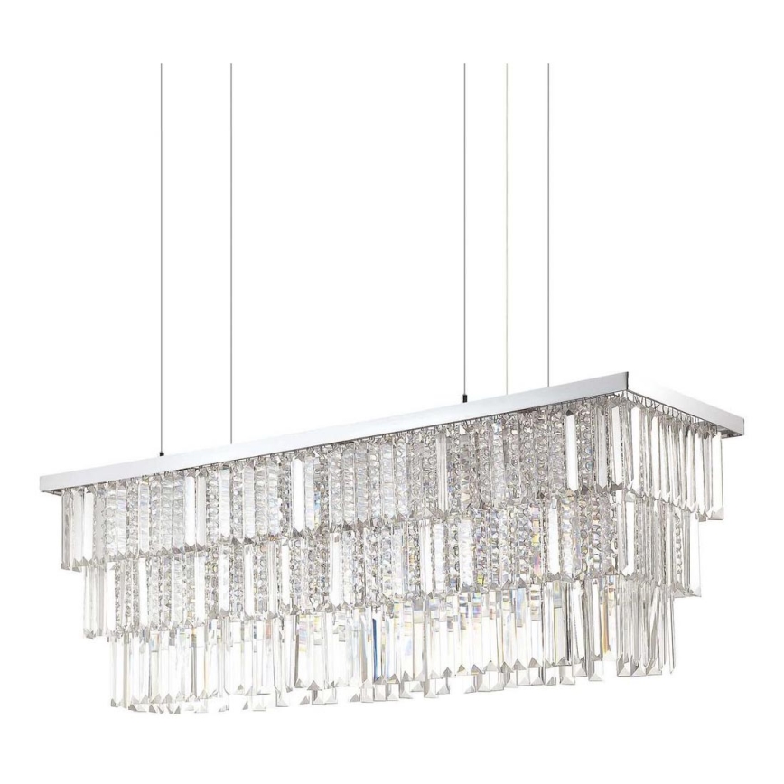 Ideal Lux - Kristāla lustra ar auklu MARTINEZ 8xE14/40W/230V spīdīgi hromēts