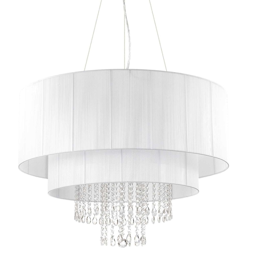 Ideal Lux - Kristāla lustra ar auklu OPERA 10xE27/60W/230V d. 90 cm balta