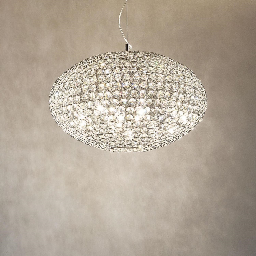 Ideal Lux - Kristāla lustra ar auklu ORION 12xE14/40W/230V d. 60 cm sudraba