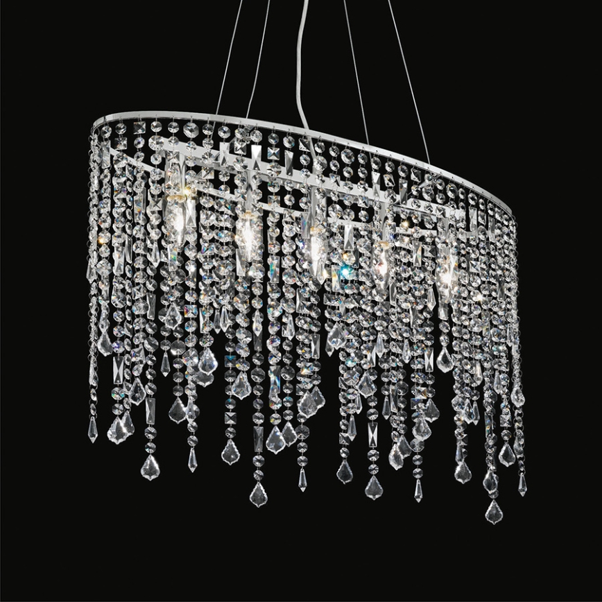 Ideal Lux - Kristāla lustra ar auklu RAIN 5xE14/40W/230V caurspīdīga