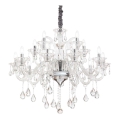Ideal Lux - Kristāla lustra ar ķēdi COLOSSAL 15xE14/40W/230V d. 95 cm caurspīdīga/spīdīgi hromēts