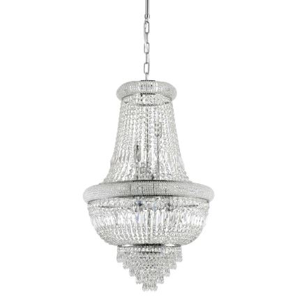 Ideal Lux - Kristāla lustra ar ķēdi DUBAI 10xE14/28W/230V d. 52 cm spīdīgi hromēts