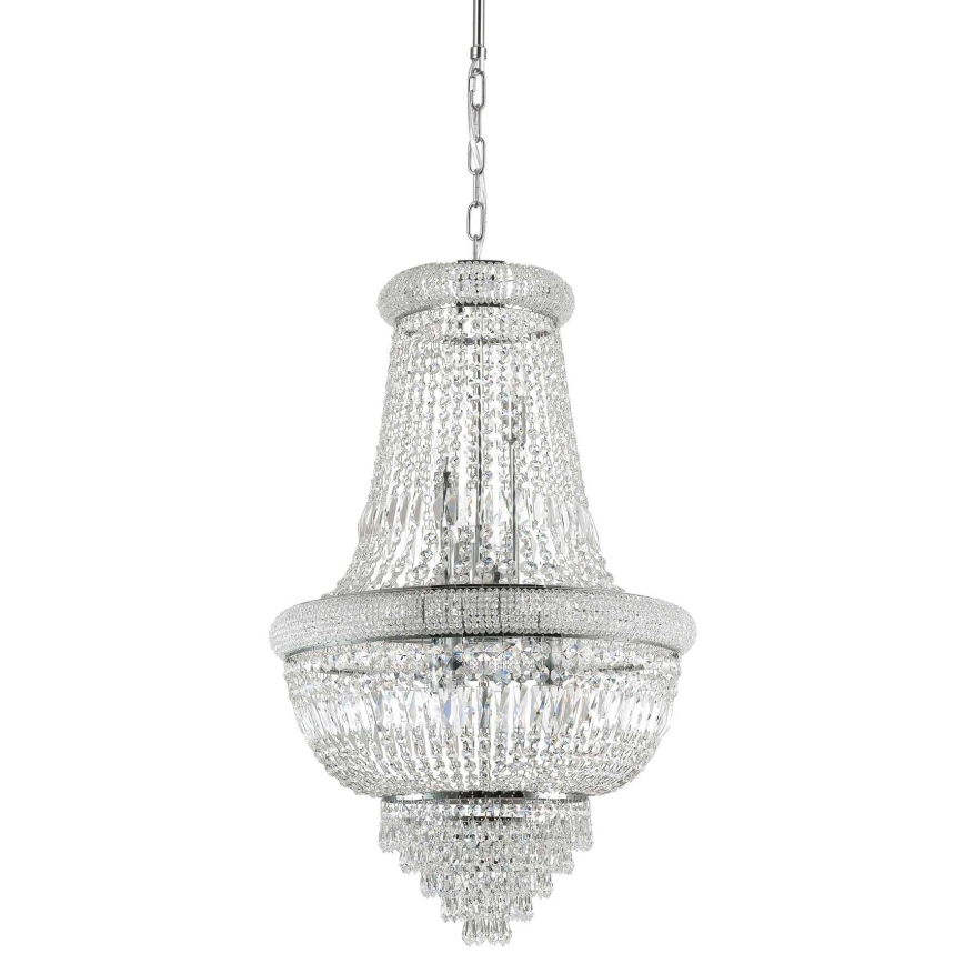 Ideal Lux - Kristāla lustra ar ķēdi DUBAI 10xE14/28W/230V d. 52 cm spīdīgi hromēts