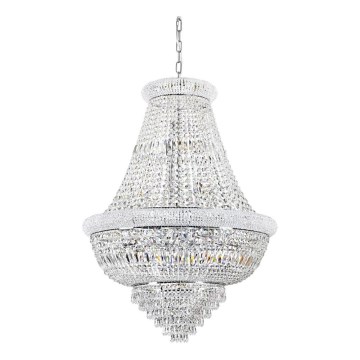 Ideal Lux - Kristāla lustra ar ķēdi DUBAI 24xE14/28W/230V d. 80 cm spīdīgi hromēts