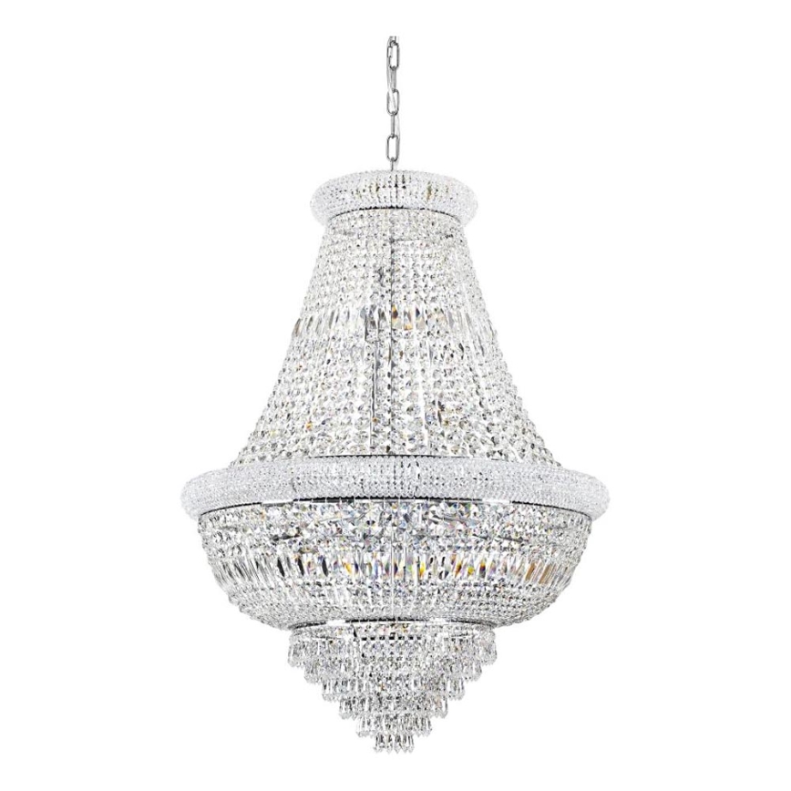 Ideal Lux - Kristāla lustra ar ķēdi DUBAI 24xE14/28W/230V d. 80 cm spīdīgi hromēts