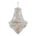 Ideal Lux - Kristāla lustra ar ķēdi DUBAI 24xE14/28W/230V d. 80 cm zelta
