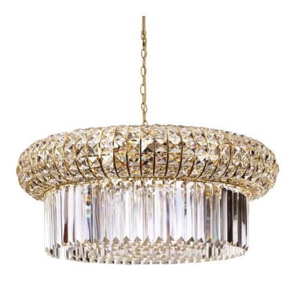 Ideal Lux - Kristāla lustra ar ķēdi NABUCCO 16xE14/40W/230V d. 70 cm zelta