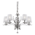 Ideal Lux - Kristāla lustra ar ķēdi PEGASO 5xE14/28W/230V d. 72 cm spīdīgi hromēts