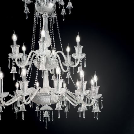 Ideal Lux - Kristāla lustra ar ķēdi REDENTORE 18xE14/40W/230V d. 102 cm caurspīdīga