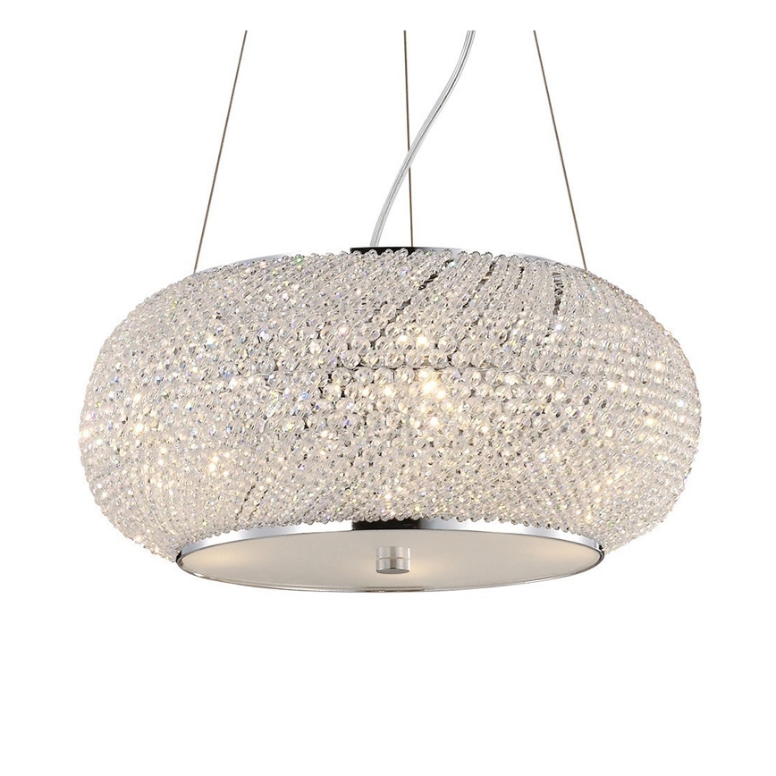 Ideal Lux - Kristāla lustra PASHA 10xE14/40W/230V d. 55 cm spīdīgi hromēts