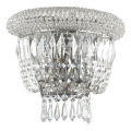 Ideal Lux - Kristāla sienas lampa DUBAI 2xE14/28W/230V spīdīgi hromēts