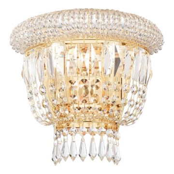Ideal Lux - Kristāla sienas lampa DUBAI 2xE14/28W/230V zelta