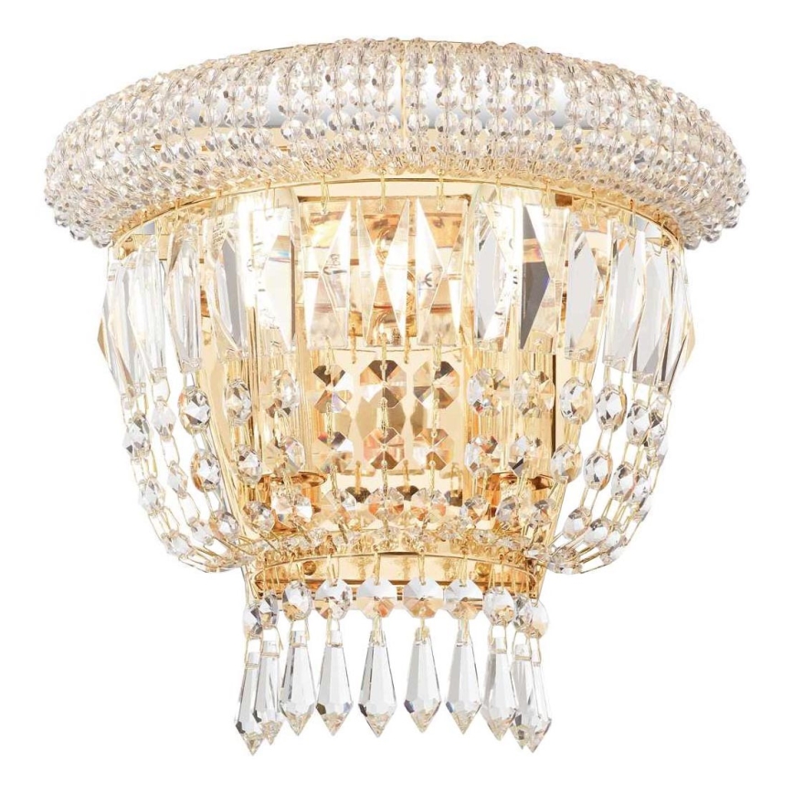 Ideal Lux - Kristāla sienas lampa DUBAI 2xE14/28W/230V zelta