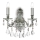 Ideal Lux - Kristāla sienas lampa GIOCONDA 2xE14/40W/230V sudraba