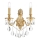 Ideal Lux - Kristāla sienas lampa GIOCONDA 2xE14/40W/230V zelta