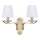 Ideal Lux - Kristāla sienas lampa PEGASO 2xE14/28W/230V zelta
