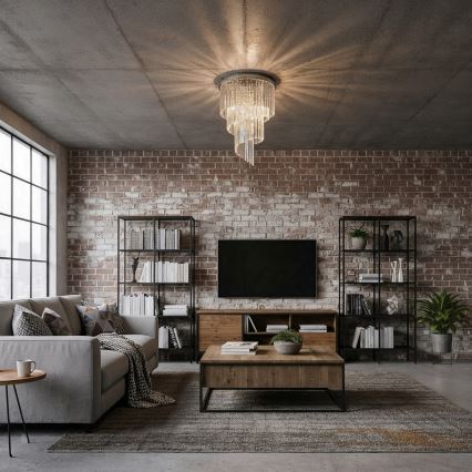 Ideal Lux - Kristāla virsapmetuma lustra CARLTON 12xE14/40W/230V d. 50 cm spīdīgi hromēts