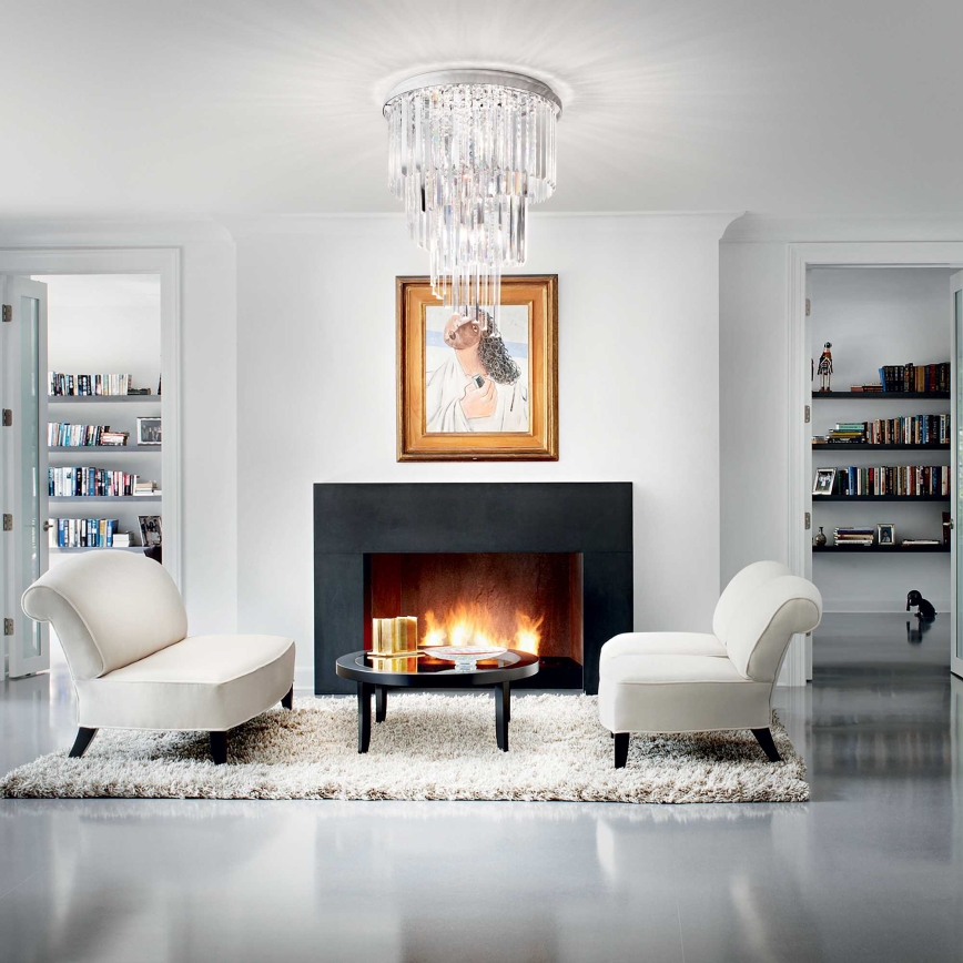 Ideal Lux - Kristāla virsapmetuma lustra CARLTON 12xE14/40W/230V d. 50 cm spīdīgi hromēts