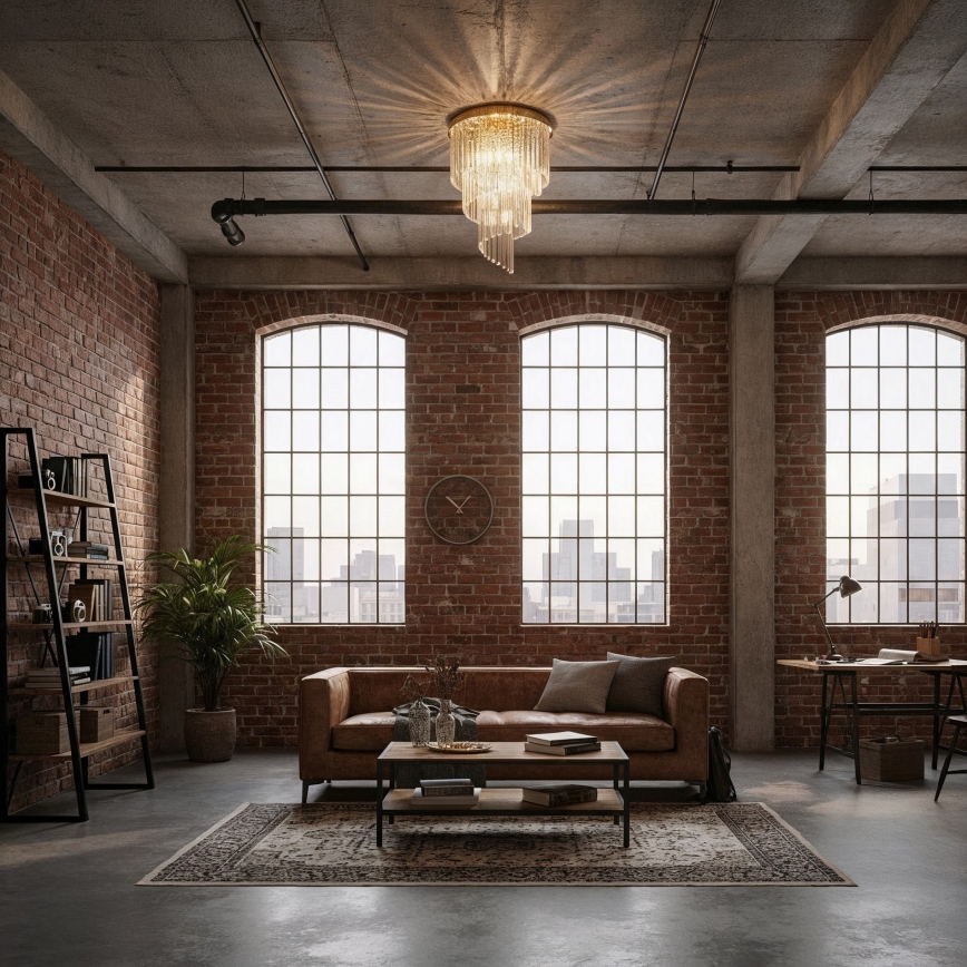 Ideal Lux - Kristāla virsapmetuma lustra CARLTON 12xE14/40W/230V d. 50 cm zelta