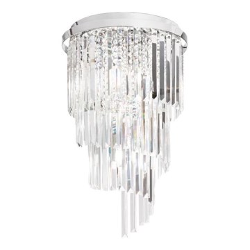 Ideal Lux - Kristāla virsapmetuma lustra CARLTON 8xE14/40W/230V d. 40 cm spīdīgi hromēts