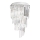 Ideal Lux - Kristāla virsapmetuma lustra CARLTON 8xE14/40W/230V d. 40 cm spīdīgi hromēts