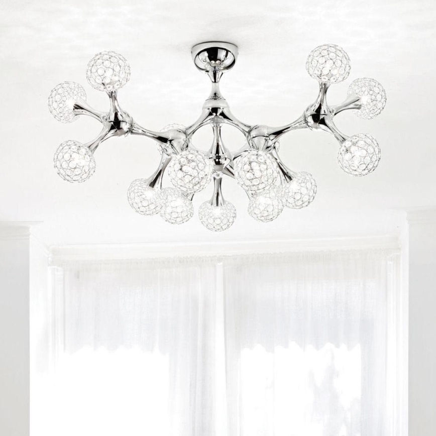 Ideal Lux - Kristāla virsapmetuma lustra NODI 15xG9/40W/230V spīdīgi hromēts