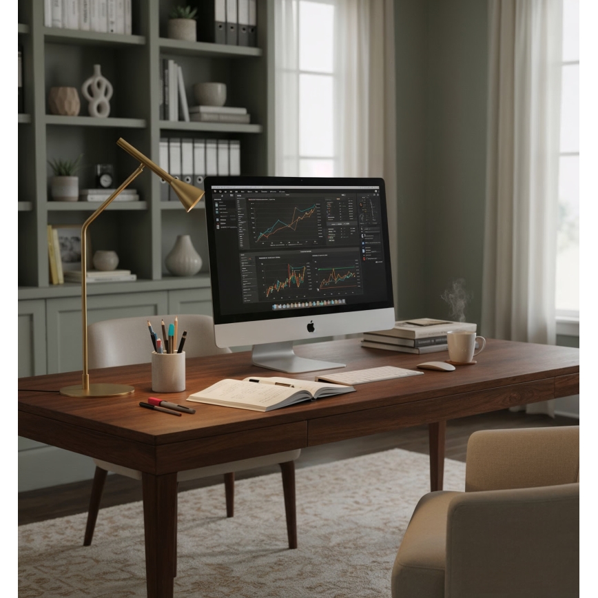 Ideal Lux - LED Aptumšojama skārienvadāma galda lampa DIESIS LED/6,5W/230V CRI 90 zelta