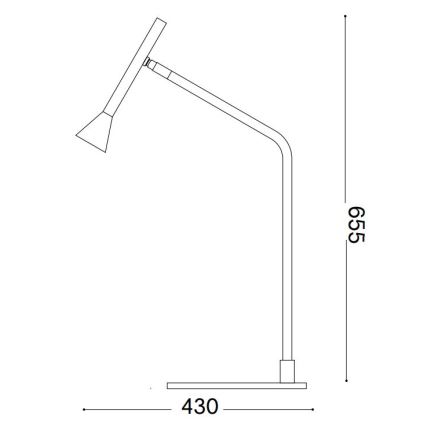 Ideal Lux - LED Aptumšojama skārienvadāma galda lampa DIESIS LED/6,5W/230V CRI 90 zelta
