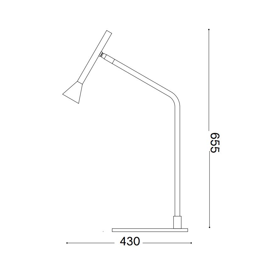 Ideal Lux - LED Aptumšojama skārienvadāma galda lampa DIESIS LED/6,5W/230V CRI 90 zelta